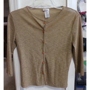 "mine" brown cardigan